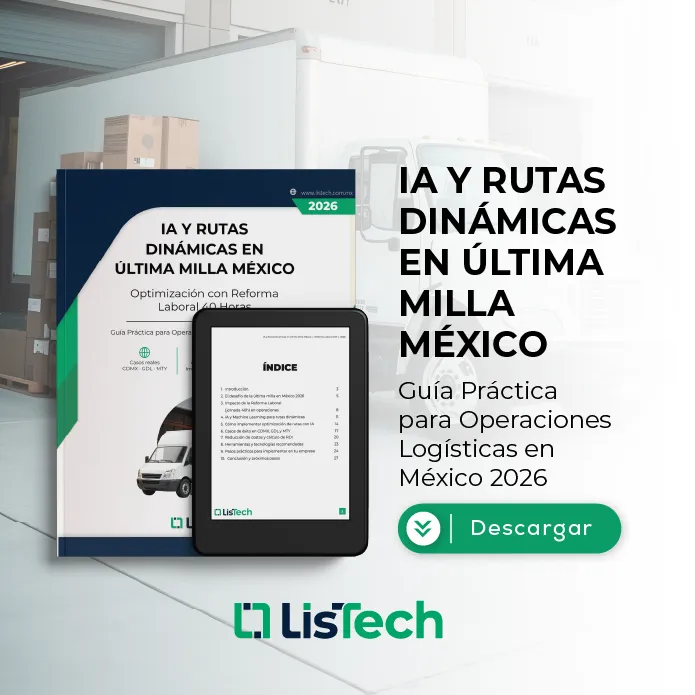 ebook-listech-guia-practica-operaciones-logisticas-mexico-2026 Portada Ebook Listech Guía Práctica para operaciones logísticas en México 2026